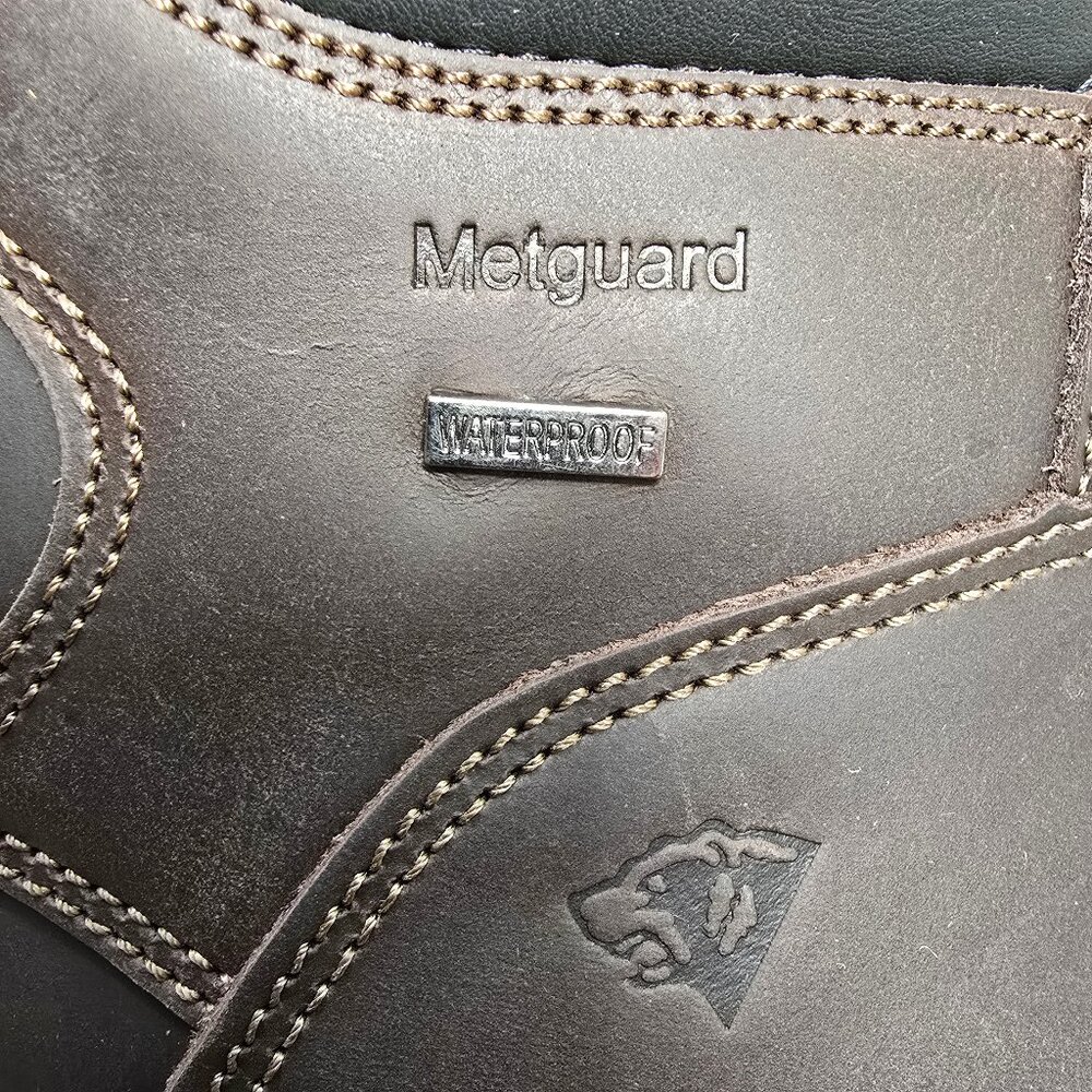 Herman Survivors Waterproof Leather Work Boot Mens Size 14 Smelt Metguard Shield - Picture 5 of 12